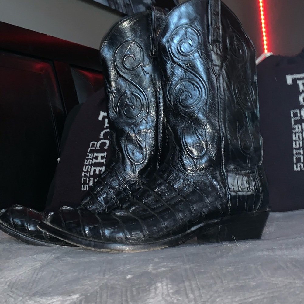 Lucchese Hand made crocodile boots
